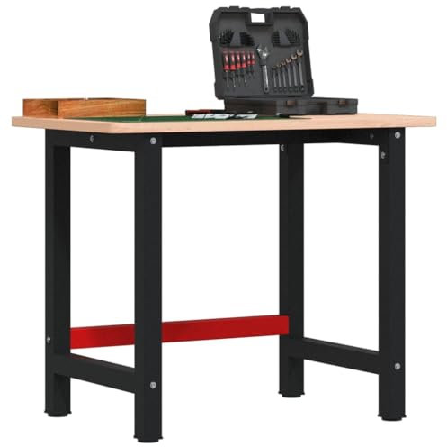 Furniture Select-Werkbank 100x60x81,5 cm Massivholz Buche rechteckig