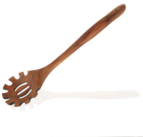 Cosmeria Cuillère à spaghetti en bois de qualité supérieure, ustensile de cuisine polyvalent, design ergonomique, cadeau pour la maison et les cuisiniers professionnels