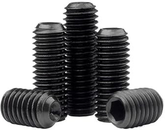 Sechskantschrauben mit Innensechskant， 5/10/20 Stück M3 M4 M5 M6 M8 Länge 3–16 mm Schwarz 304 Edelstahl Innensechskant Innensechskant Gewindestift Madenschraube Metrisches Gewinde(10pcs M6x8mm)