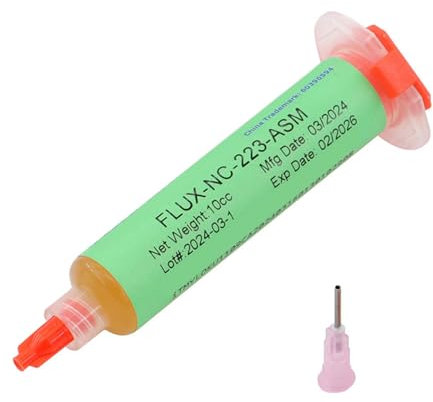 Fluxed 559 - Pastas de soldadura de bajo residuo NC559ASM/NC223ASM/NC218ASM con accesorios dispensadores de aguja