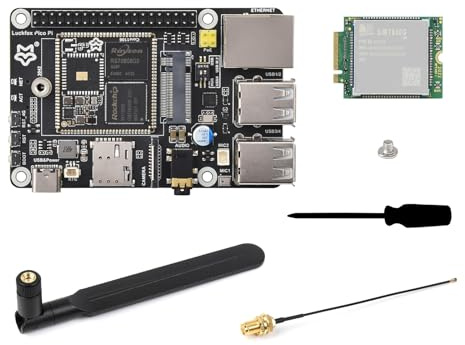 Waveshare Luck-Fox Pico Pi A Linux Micro Development Board RV1106G3 1TOPS NPU 256MB DDR3L 8GB EMMC Support Intelligent Encoding 3rd Generation ISP3.2 up to 5MP Image Processing with 4G Module No WiFi