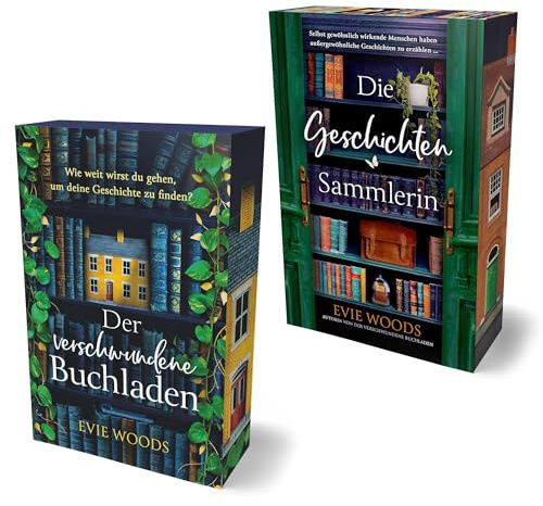 Der verschwundene Buchladen & Die Geschichtensammlerin – Evie Woods Bücher-Set - Bestseller Romane 2025 + Exklusives Fantasy-Lesezeichen - Märchenhafte Spiegel Bestseller für & Fantasy-Fans