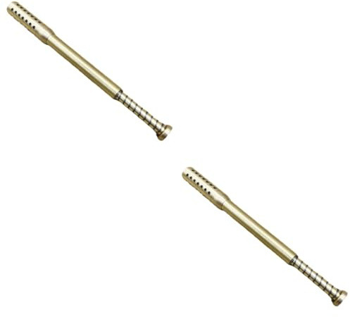 BESTYASH 2 Piezas palo de moxibustión palos músculo cuerpo llave herramienta Gancho palo de moxas de masaje suministros de masaje sostenedor del palo de moxas latón Golden