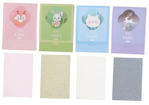 TOYZFRIENDY 400PCS Facial Oil Blotting Papers for Oily Skin Skin-Friendly Face Absorbing Oil Makeup Blotting Paper for Women for Daily Use