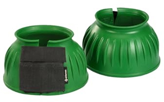 4Horses Hufglocken Classic, robuster Pferde-Hufschutz aus Gummi, Doppelklettverschluss, Schutz vor Ballentritten