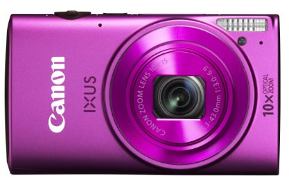 Canon IXUS 255 HS Digital Camera - Pink (12.1MP, Wi-Fi, GPS, 10x Optical Zoom) 3.0 inch LCD (Renewed)