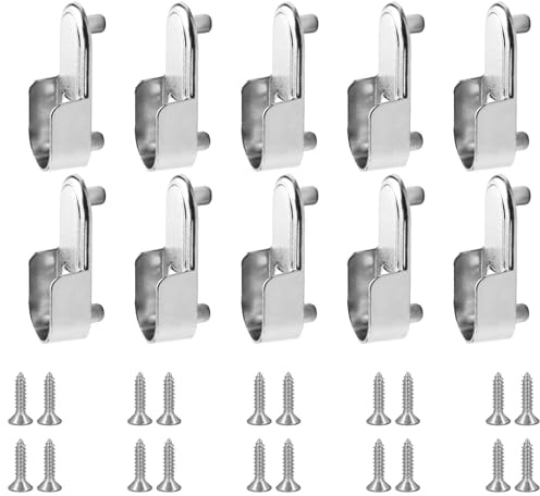 10 Stücke Garderobenrohrhalterung Halterung Kleiderstange Schrank Kleiderschrank Halterung Metall Schrankrohrlager Oval Halterung Für Kleiderstange Schrank