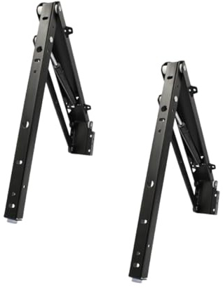 Abaodam Sgabello Freddo a Cambio Pieghevole Accessori e Scarpe per Colore Chiusura Ammortizzata Silenziosa in Acciaio Laminato Nero per Mobile Scarpiere e Scale
