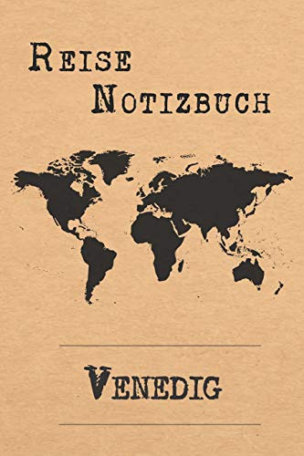 Reise Notizbuch Venedig: 6x9 Reise Journal I Notizbuch mit Checklisten zum Ausfüllen I Perfektes Geschenk für den Trip nach Venedig (Italien) für jeden Reisenden