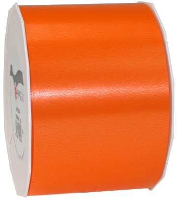 C.E. PATTBERG Geschenkband orange, 91 Meter Ringelband 90 mm zum Basteln, Dekorieren & Verpacken von Geschenken zu jedem Anlass