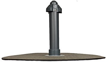 HAHN Handelshaus Flachdachlüfter DN 50, Bitumen-Flansch Rund | Lüfter, Abluft, Dachentlüftung, Wetterkappe Abnehmbar