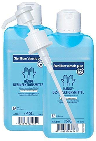 Medi-Inn Dosierpumpe mit Händedesinfektion Classic pure 2 x 500 ml