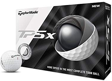 Taylor Made TP5x Golf Balls, White (One Dozen)