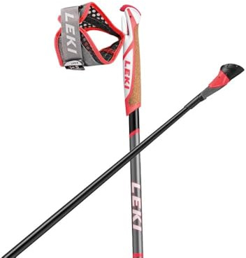 LEKI Smart Flash Wanderst?cke, schwarz-rot-wei?, 120cm
