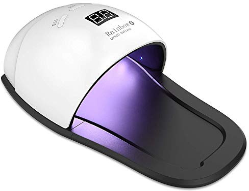 Ruihua 48W UV/LED Lampada per Unghie Macchina 2in1 Asciuga Unghie Nuova Versione per la Cura di Unghie e Unghie, Cura Rapida Professionale delle Unghie a LED (Spina Britannica)