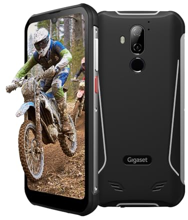 Gigaset GX290 Plus Outdoor Smartphone - wasserdicht IP68, Military Standard 810G - Display Corning Gorilla Glas 3 - 6200mAh Akku, Schnellladefunktion - 64GB+4GB Ram - Android 10, Black/Titanium Grey