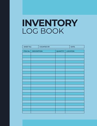 Inventory Log Book: Inventory Tracker Notebook | Inventory Log Sheets | Simple Inventory Log For Small Business |108 Page  8.5x 11 In