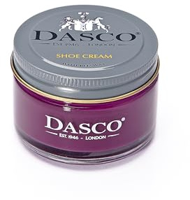 Dasco Shoe Cream with Beeswax – High Pigment Leather Cream for Cleaning, Nourishing & Colour Restoration, Suitable for Smooth & Synthetic Leathers -Purple