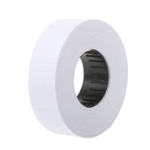 Wudaizhi 10 Rouleaux de Papier d'étiquettes de Recharge Étiquette autocollante Double rangée pour Mx-6600 Étiqueteuse,