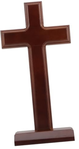 MUCKLILY Holzkreuz Dekoration Handgefertigtes Religiöses Kreuz Ornament Aus Edlem Holz Für Zuhause Büro Besondere Anlässe Langlebig Einzigartig Der Gestaltung