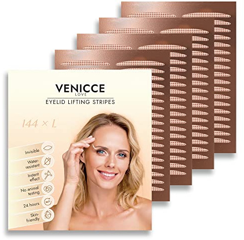 Schlupflider Stripes unsichtbar, Schlupflider Tapes, Augenlid Stripes, Augenlidklebeband, Eyelid Tape, Augen Lifting ohne OP, Augenlidstraffung, Schlupflider entfernen 144xL