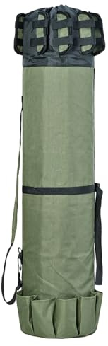 Angelgerätetasche | Transporttasche für Angelausrüstung aus Ox-Stoff | Ausrüstungstasche mit großer Kapazität, Tasche für Teleskoprute, Rolle und Köder, 45,28 x 9,45 Zoll, Armeegrün, 45,28*9,45 pouces