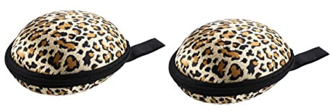 Parliky 2stücke Silicone Case Leopard Zippered Travel Organizer Für Damen Unsichtbare -aufbewahrung Leicht Für Und Unterwegs Schützt Ihre Unterwäsche