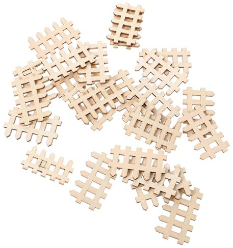 PHENOFICE 100stücke Miniaturzaun Aus Mini Gartenzaun Lattenzaun Miniaturzaun Für Fotorequisiten Mini Holzzaun Für Minigärten