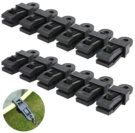 12 Stück robuste Planenclips-Set, Planenclips, Campingzelt-Clips, Krokodil-Mund-Clips, Kunststoff-Zelt-Clips, sofortige Markisenklemme für Zelte, Planen, Wohnwagen, Garten, Schatten, Tuch,