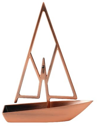 KASFDBMO Räucherstäbchenhalter zum Aufhängen von Räucherstäbchen, Segelform, Metall, für den Schreibtisch zu Hause
