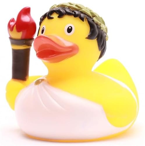 Duckshop I Badeente Olympia I L8cm I Quietscheente I Quietscheentchen I Geschenk Sport Fans I Geschenk Olympia Fans