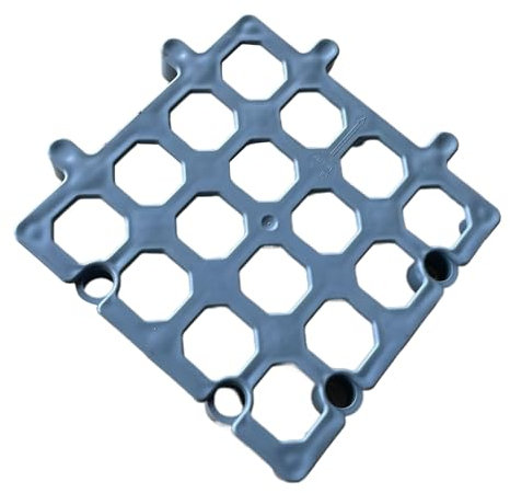 Paletas de suelo sótano | Paleta de estantería con bloqueo para almacenamiento con estructura de malla transpirable y rejillas antideslizantes, fácilmente apilables para supermercado, sótano, trastero