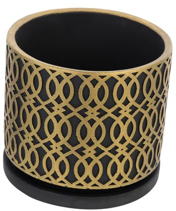 JOINPAYA Maceta para Decorativo de 1, Negra Juego Suculentas