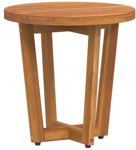 vidaXL Garten-Beistelltisch Rund Ø40x40 cm Massivholz Akazie