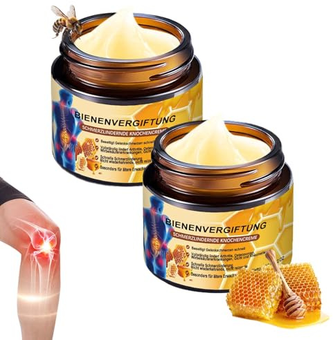 EONFAVE Bigiftsalva, 2 stycken bigift ledkräm, bi venom skarv relief gel, led-relief kräm, djup närhet lugnande (120 g)