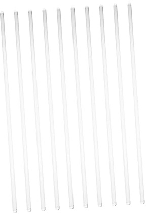 COLLBATH 10pcs Heat Resistant Glass Stirring Rods Laboratory and Cocktail Mixing Sticks for Chemistry Experiments Drink Preparation Smoothies and Kitchen Use