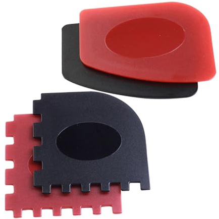 VILLCASE 4 Piezas Raspador para Parrilla de Barbacoa de Limpiador de Sartenes Diseño Antideslizante Duradero y Fácil de Usar para Limpieza de Grasas y Restos Cocina al Aire