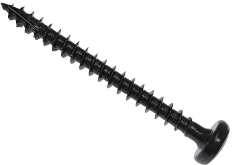 Forgefix Spectre™ PZ Compatible Wood Screw Pan Black 5 x 50 mm Box 200, feature a pan, pozidrive compatible, recessed head. Fully threaded with a sawtooth thread