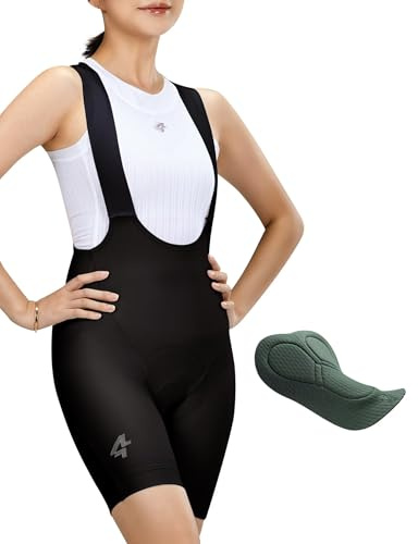 LAMEDA Culotte Ciclismo Mujer Verano Protección Solar Pantalones Cortos para Bicicleta de Carretera Transpirable Amortiguación Negro-M