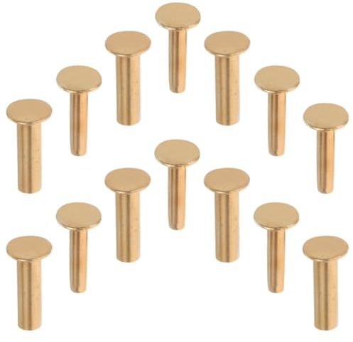 SEWOART 7 Pares de Remaches para Cuchillos de Cobre para Mango de Cuchillo, Kit de Reparación DIY Diseño de Bloqueo Seguro para Cuchilleros de Cocina