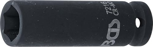 BGS 7216 | Llaves de vaso impacto hexagonal, largo | entrada 12,5 mm (1/2) | 16 mm