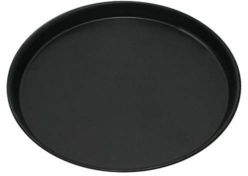 GRÄWE Plaque à pizza, ronde, Ø 30 cm, plaque à pizza en tôle bleue, résistant à la chaleur jusqu'à 400 °C, non revêtue, Made in Germany