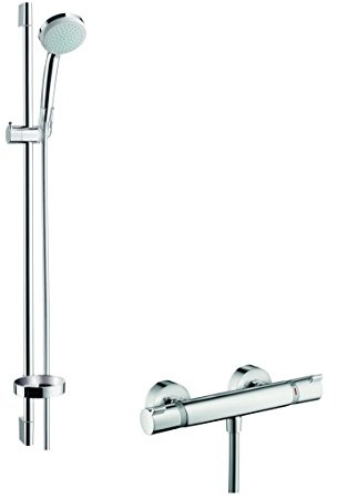 hansgrohe Thermostatset Croma 100 (0,90m, 4 Strahlarten) Chrom