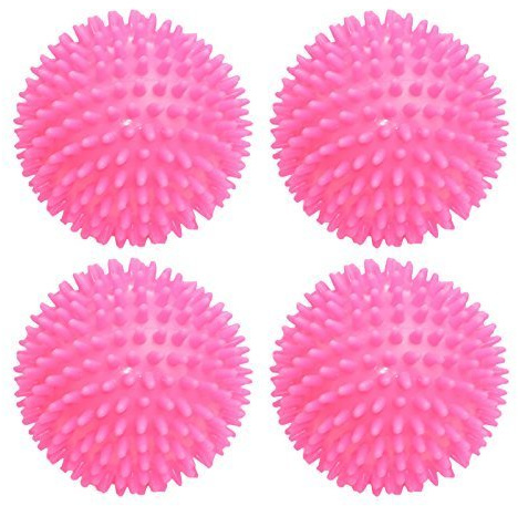 Enjoy Fit Igelball Fitness Massageball Noppenball 9cm 4er Set - pink