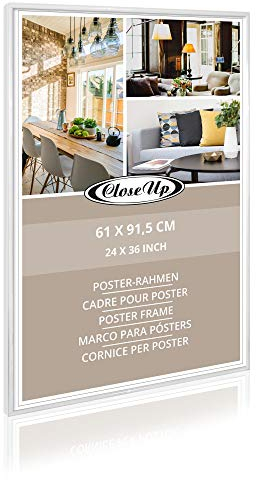 Close Up Cadre pour Poster en Plastique Blanc - Grand Format 61 X 91,5cm