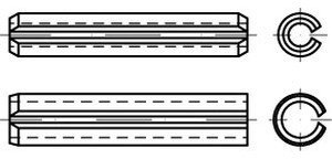 ISO 13337 Spannstifte Federstahl 10 x 20 S 200 Stk