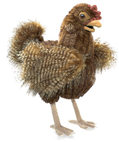 Folkmanis Handpuppe Puppet Henne 3094, Braun
