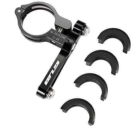 GUB Bicycle Bottle Cage Adapter Mount Adjustable MTB Road Bike Handlebar Water Bottle Holder Seat Post Mount (Black)