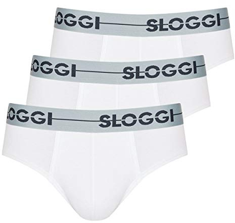 Sloggi for men Men Go Mini C3p, Bikini Homme, Blanc (White 0003), Small (Taille fabricant: 4)