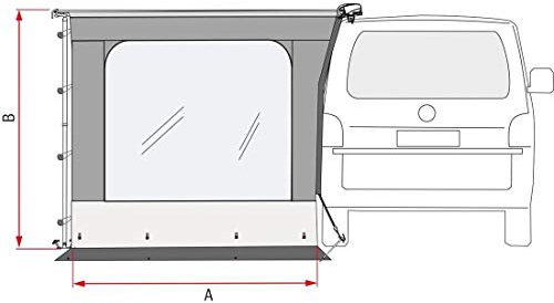 Fiamma Side W Pro - Pared lateral para toldo F40van